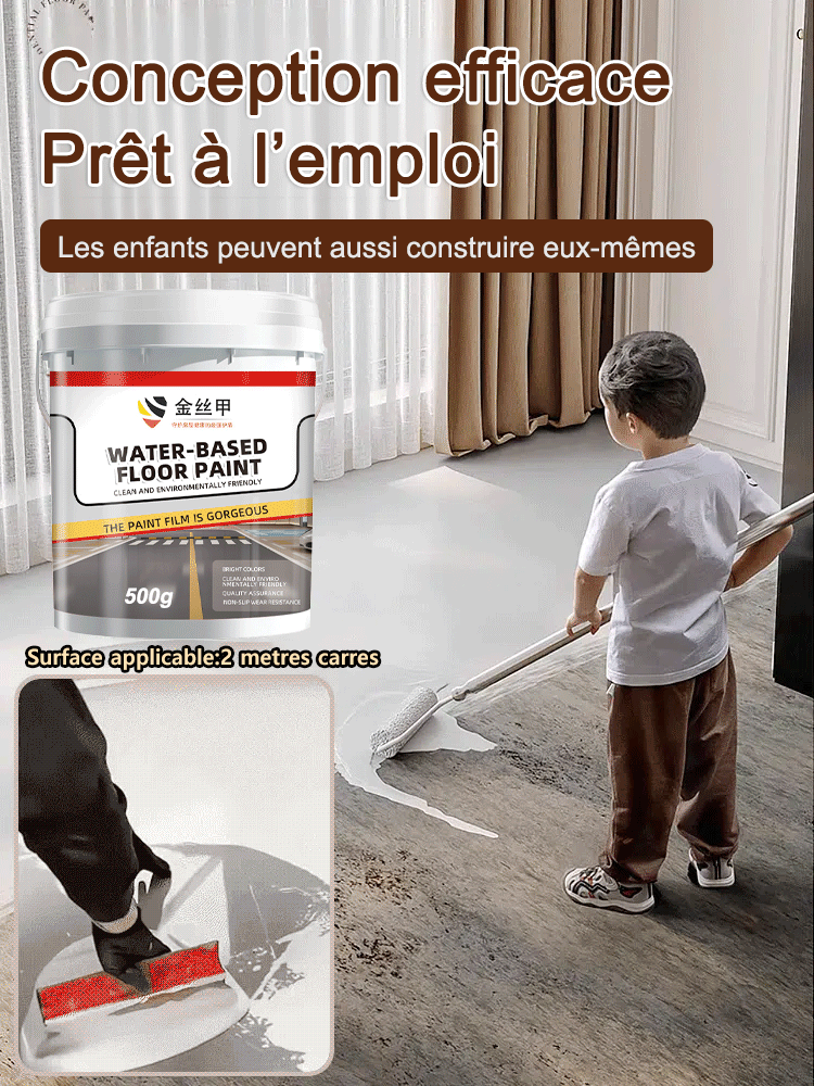 Peinture de sol époxy à base d'eau