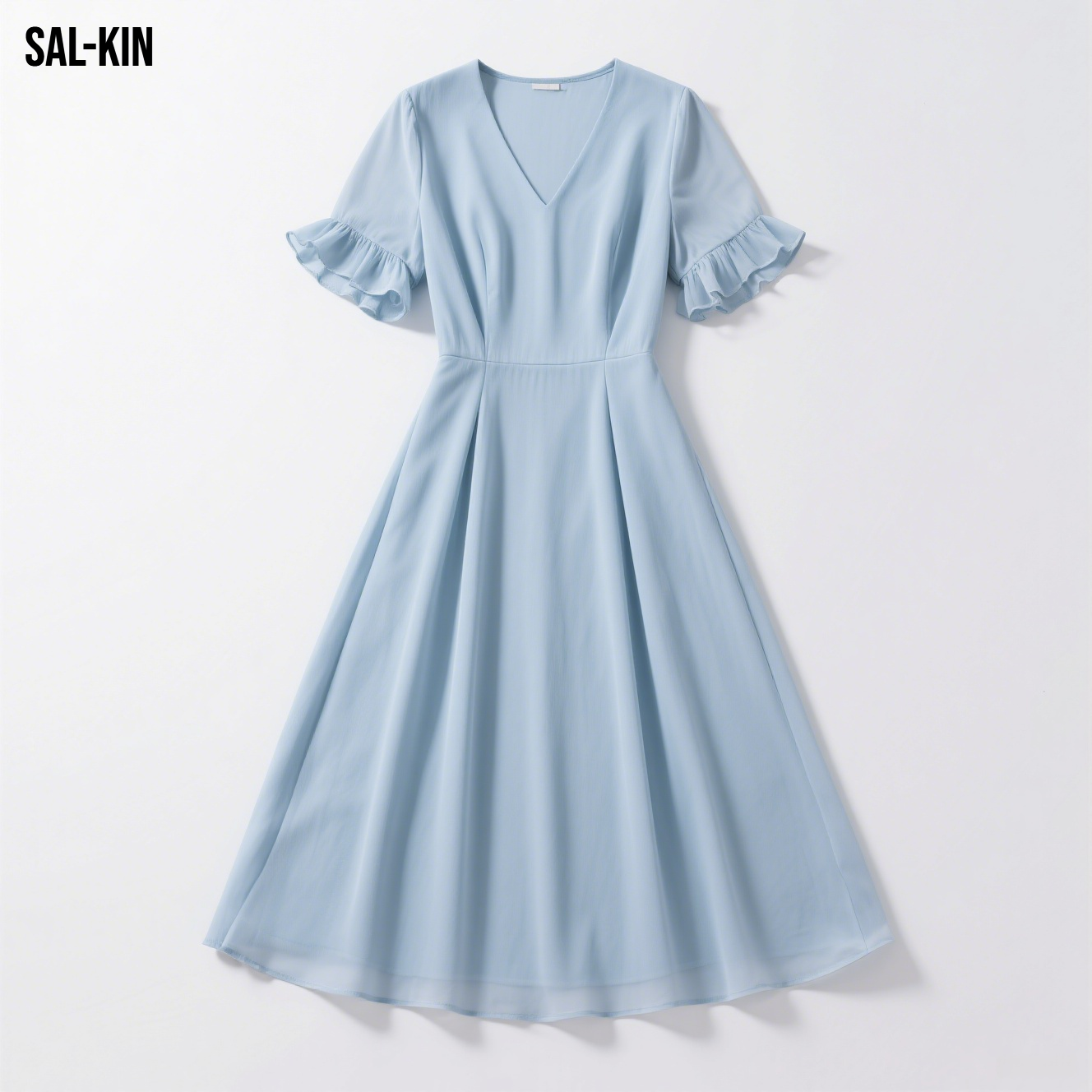 여성 여름 린넨 원피스 착용 샷