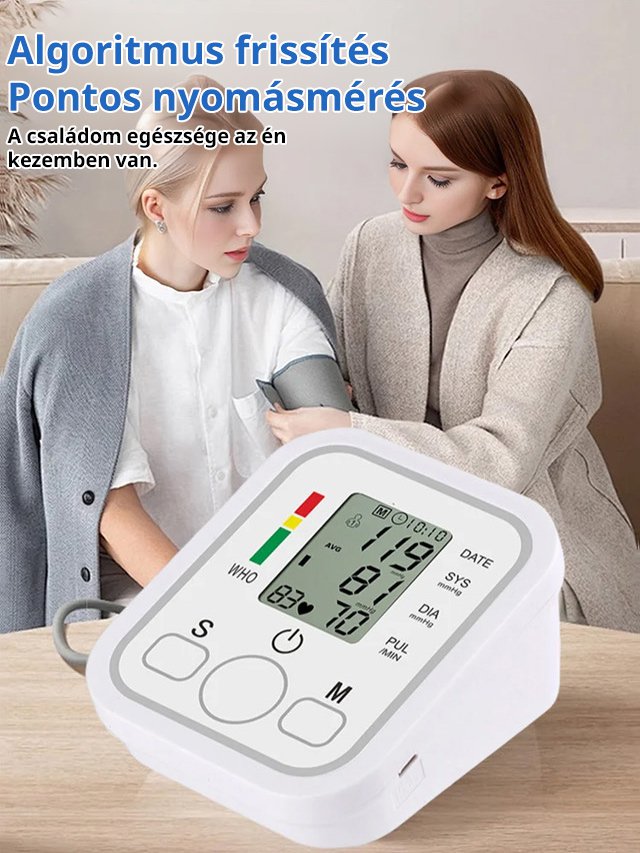 【Otthoni hordozható】teljesen automatikus vérnyomásmérő