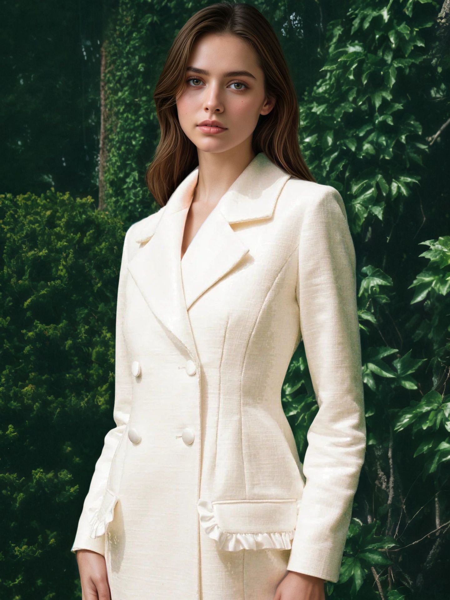 Elegantní klasické dvouřadé šaty