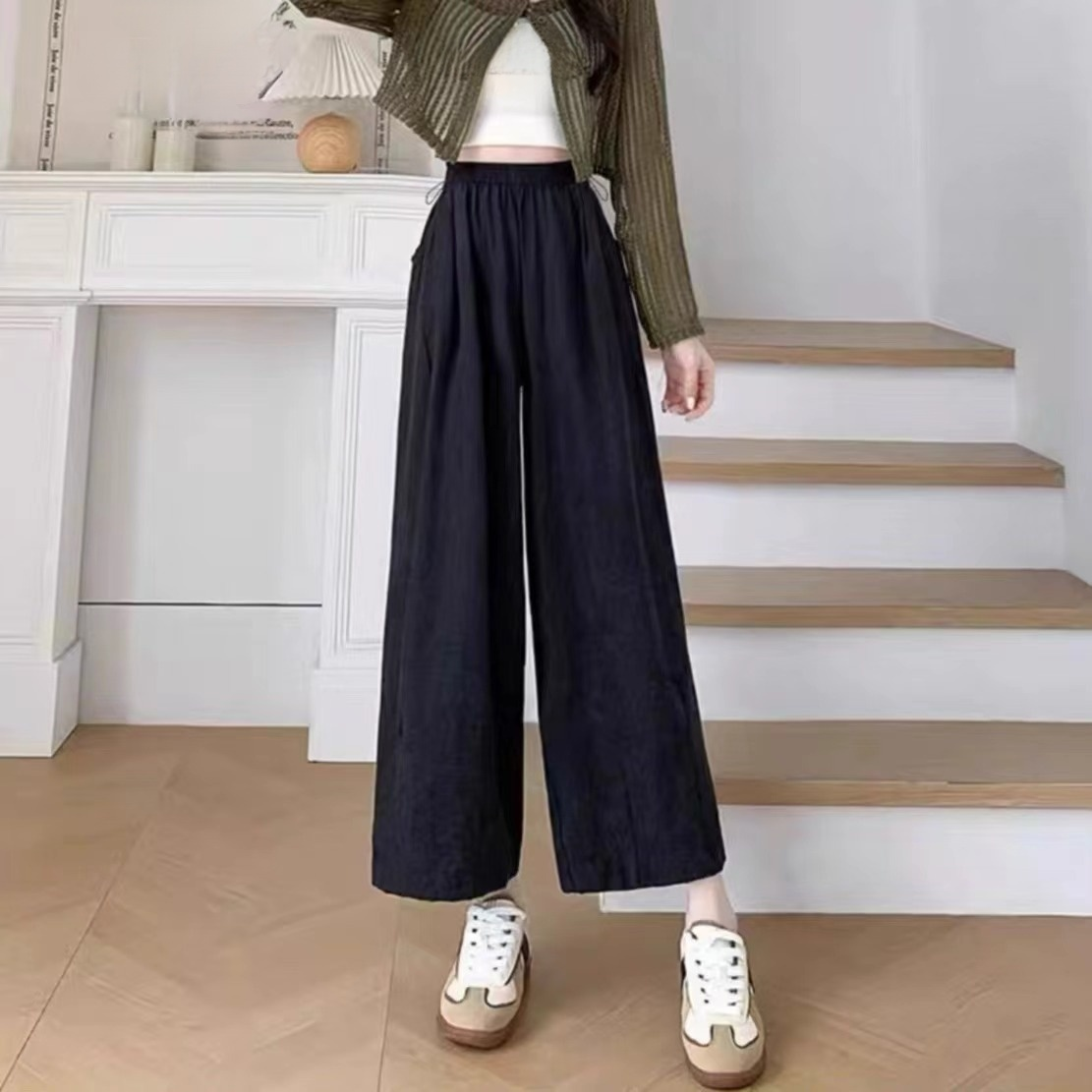 レディースハイウエストテーパードパンツ