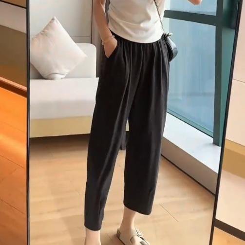 レディースハイウエストテーパードパンツ