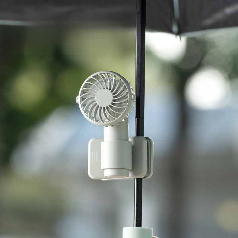 Walking cool buff umbrella clip fan