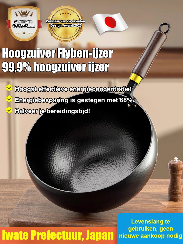 Handgemaakte hamerpatroon buikpan