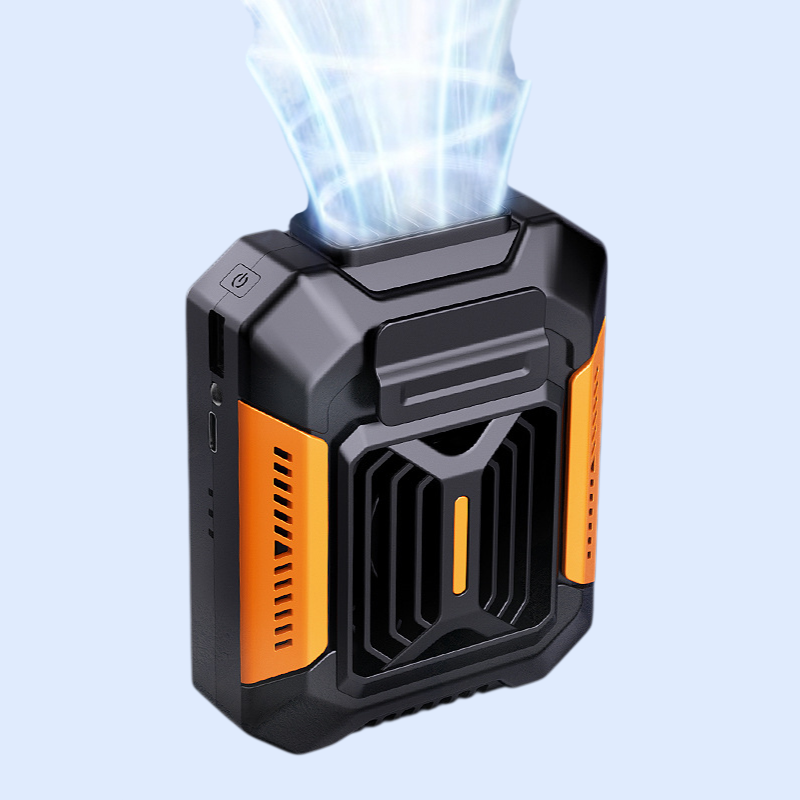 人間工学に基づいた全身冷却、3段階風力、防水仕様の腰掛けファン