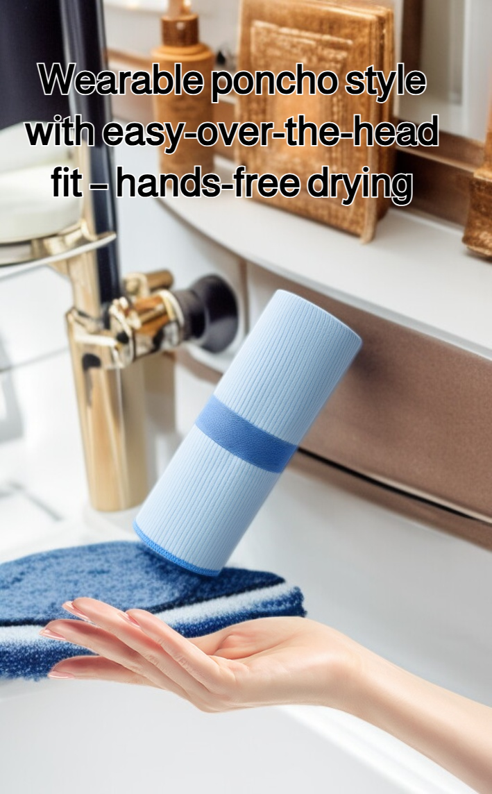 Swimming beach towel spread on sandy beach