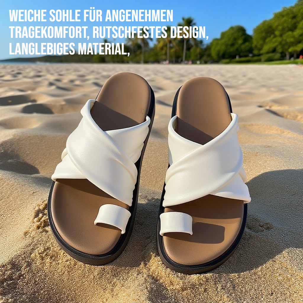 Freizeitpantoffeln mit weicher Sohle