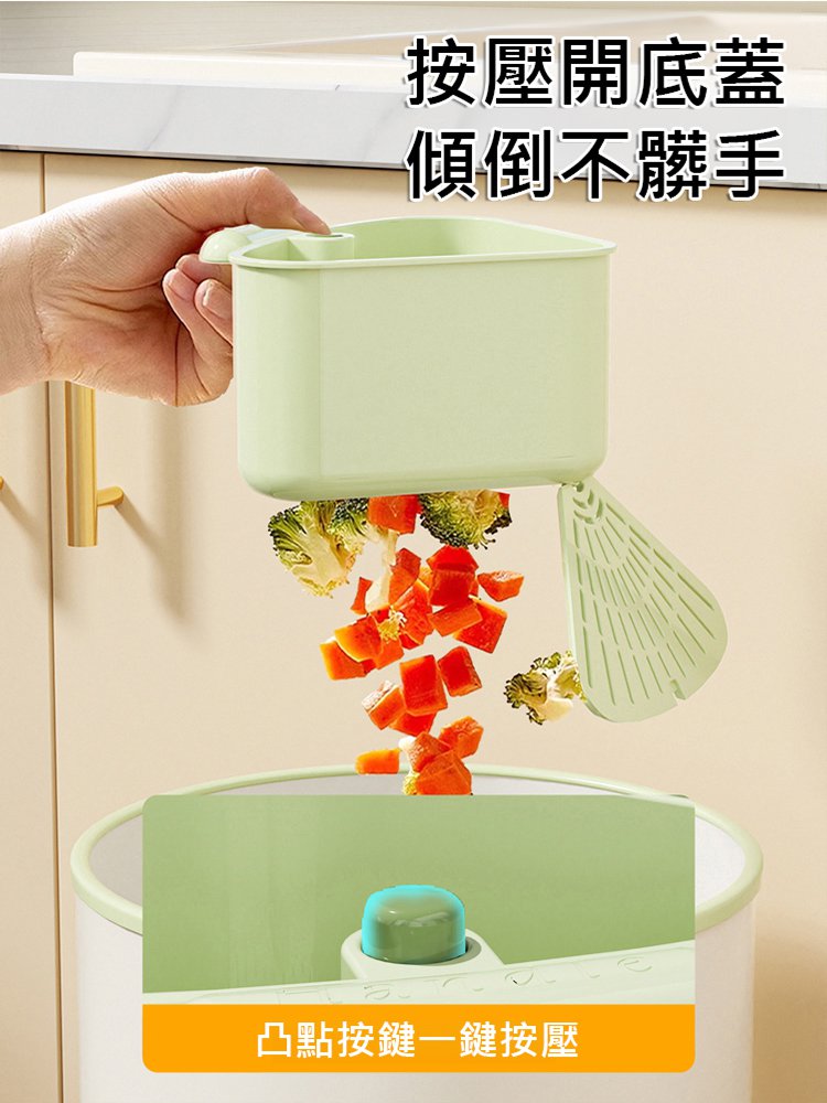 【取倒不髒手】吸盤三角水槽瀝水籃置物盒