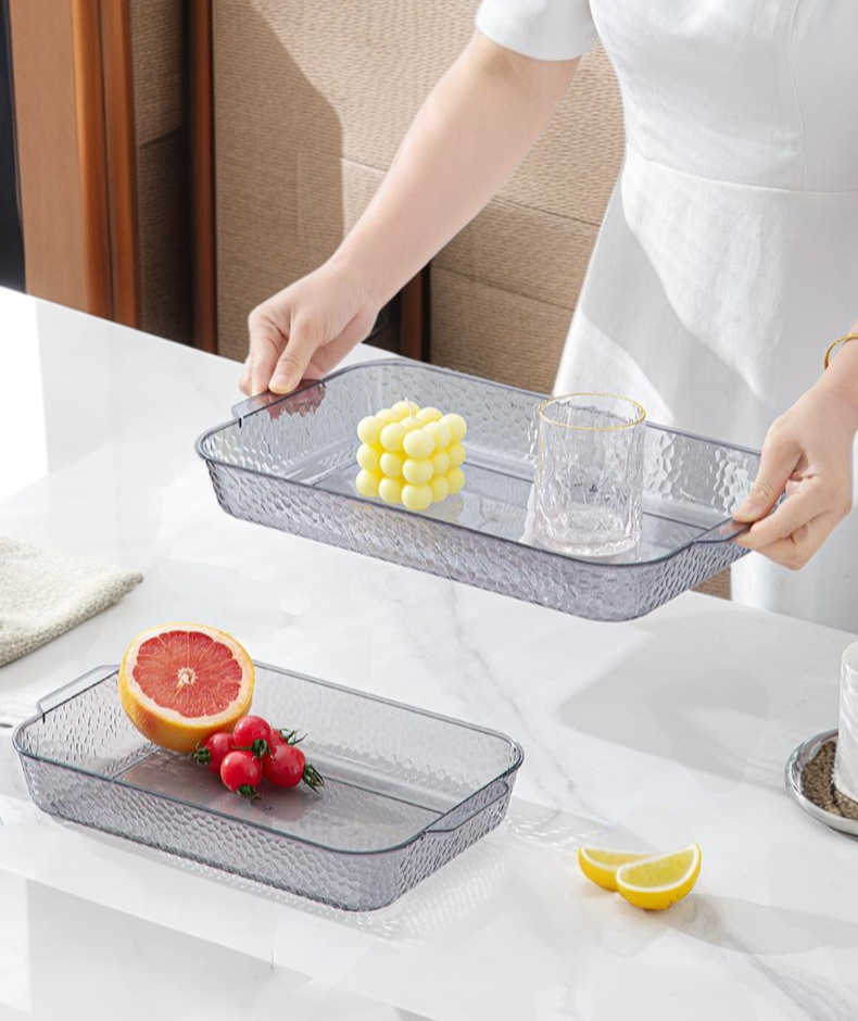 모던 스타일 투명 플라스틱 접시