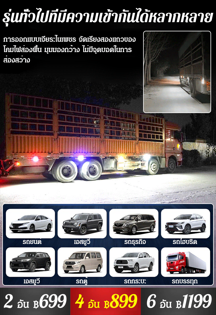【คุ้มครองความปลอดภัย】ไฟราวข้างรถเพื่อความปลอดภัยในการขับขี่