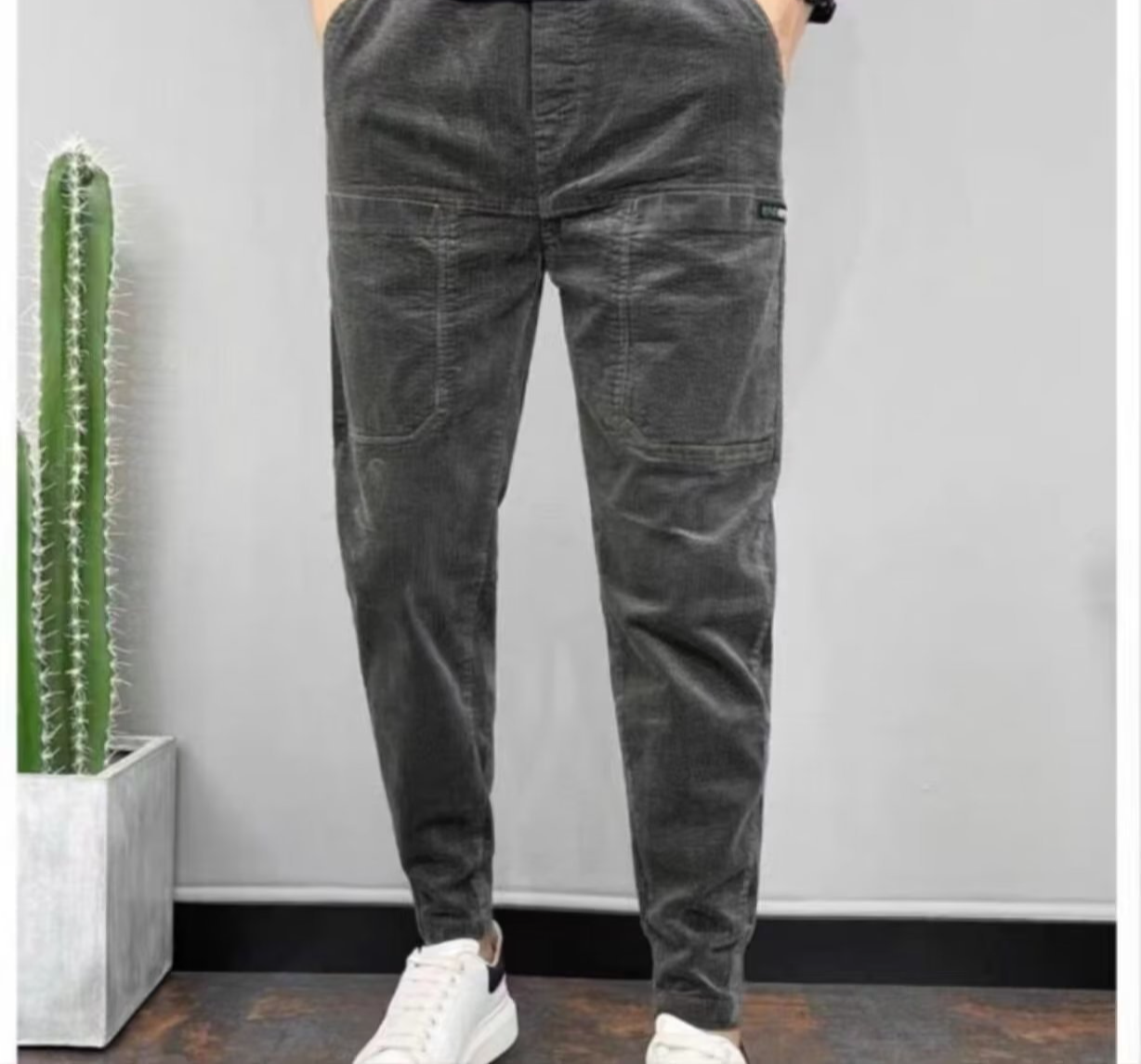 남성 캐주얼 코르덴 바지