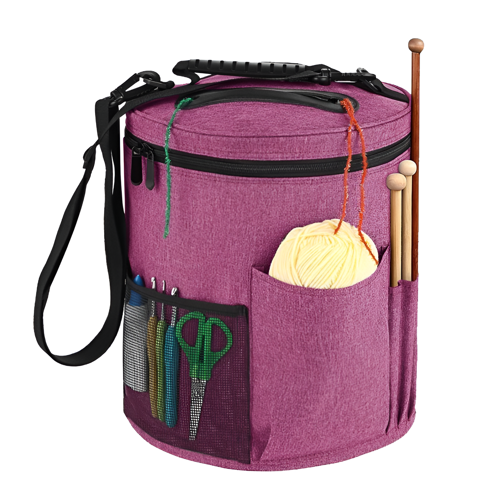 バレルヤーンバッグ 大容量収納バッグ 正面画像