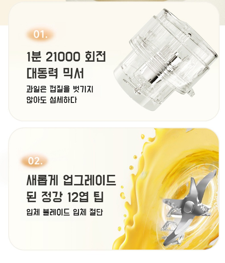 여행 가방에 쏙 들어가는 휴대용 착즙기