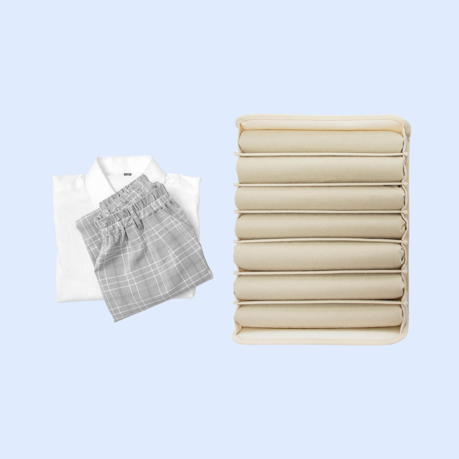 Wabi-sabi cotton clothing storage box