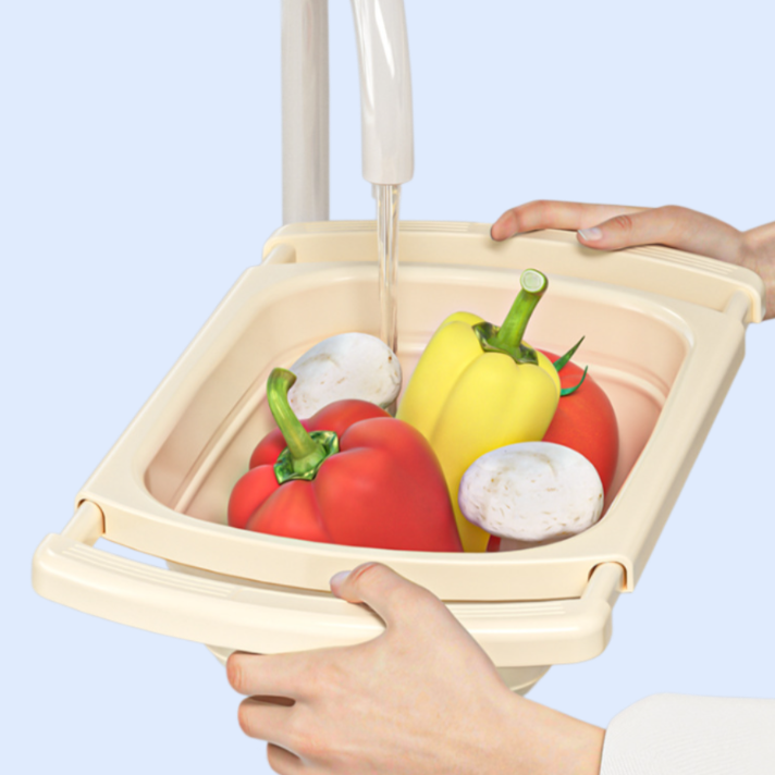 신형 다기능 접이식 확장 물빠짐 바구니