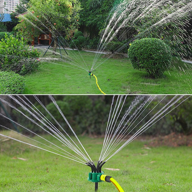 360stupňová flexibilní zahradní postřikovací hlavice