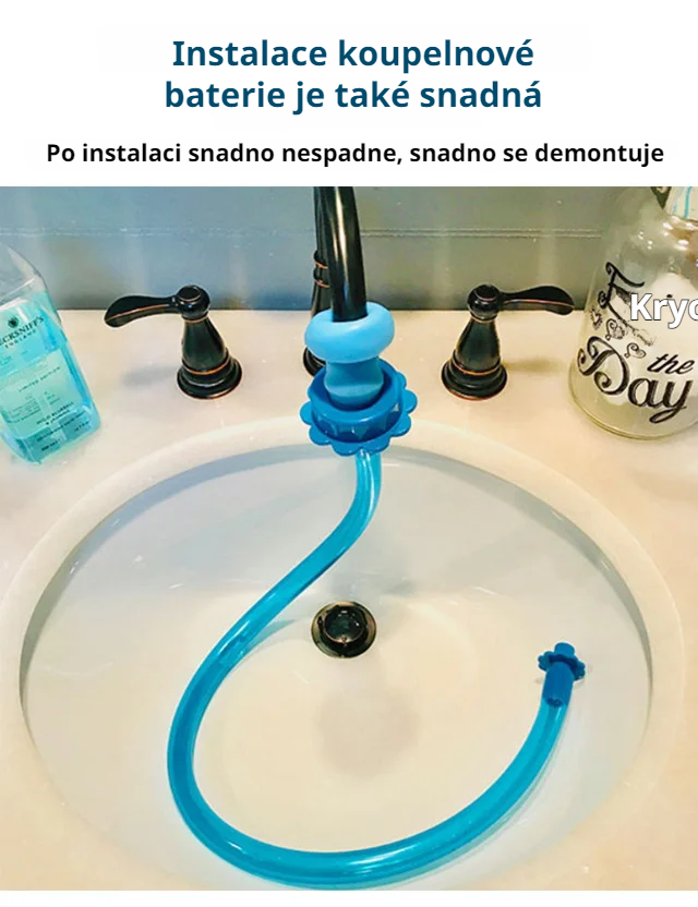 Flexibilní silikonová hadice pro sprchu