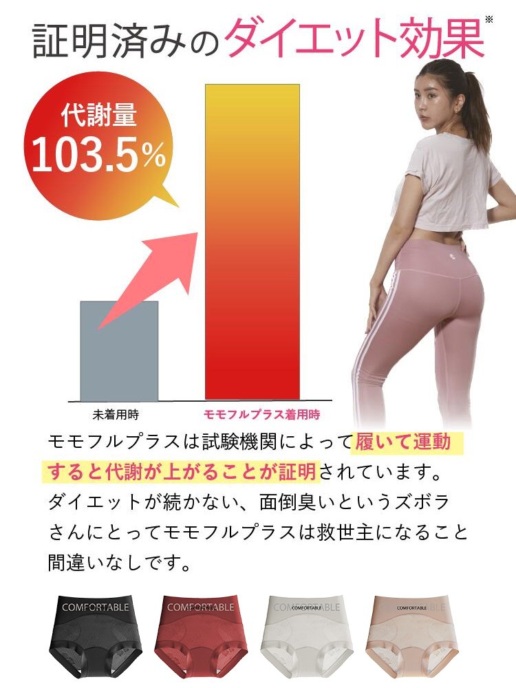 ハイウエストシームレスレースショーツ