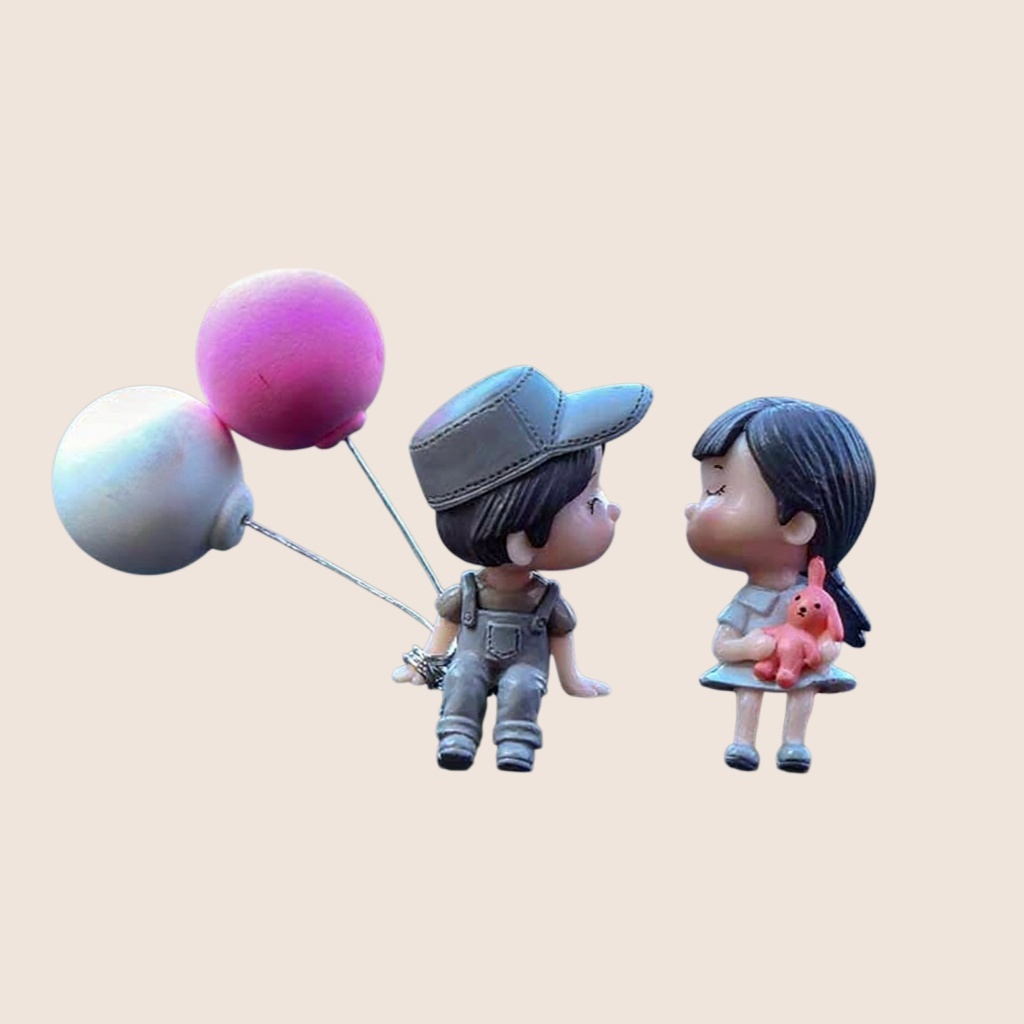 Car cute couple doll decoration ornament
