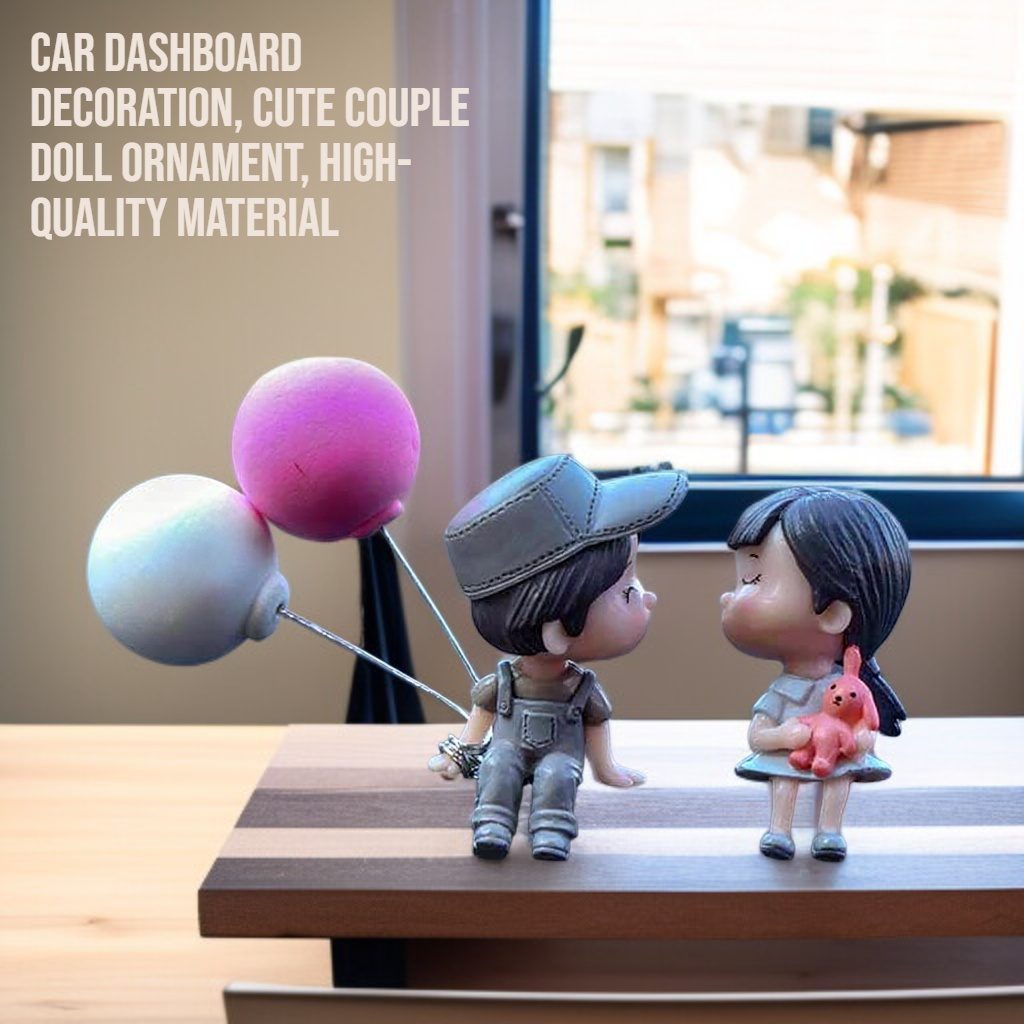 Car cute couple doll decoration ornament