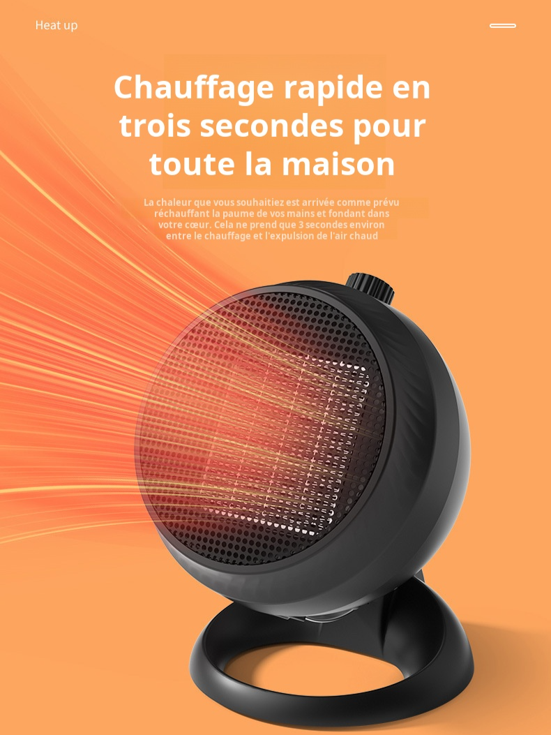 Nouveau chauffage vertical domestique bureau petit chauffage ventilateur électrique modèle économise