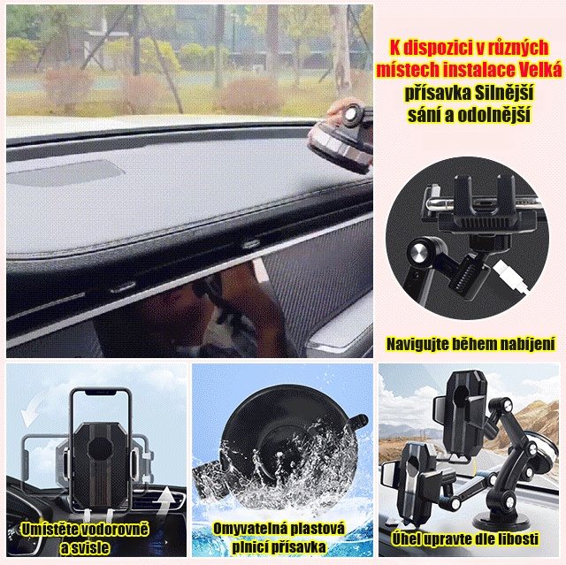 Držák na autotelefon s přísavkou