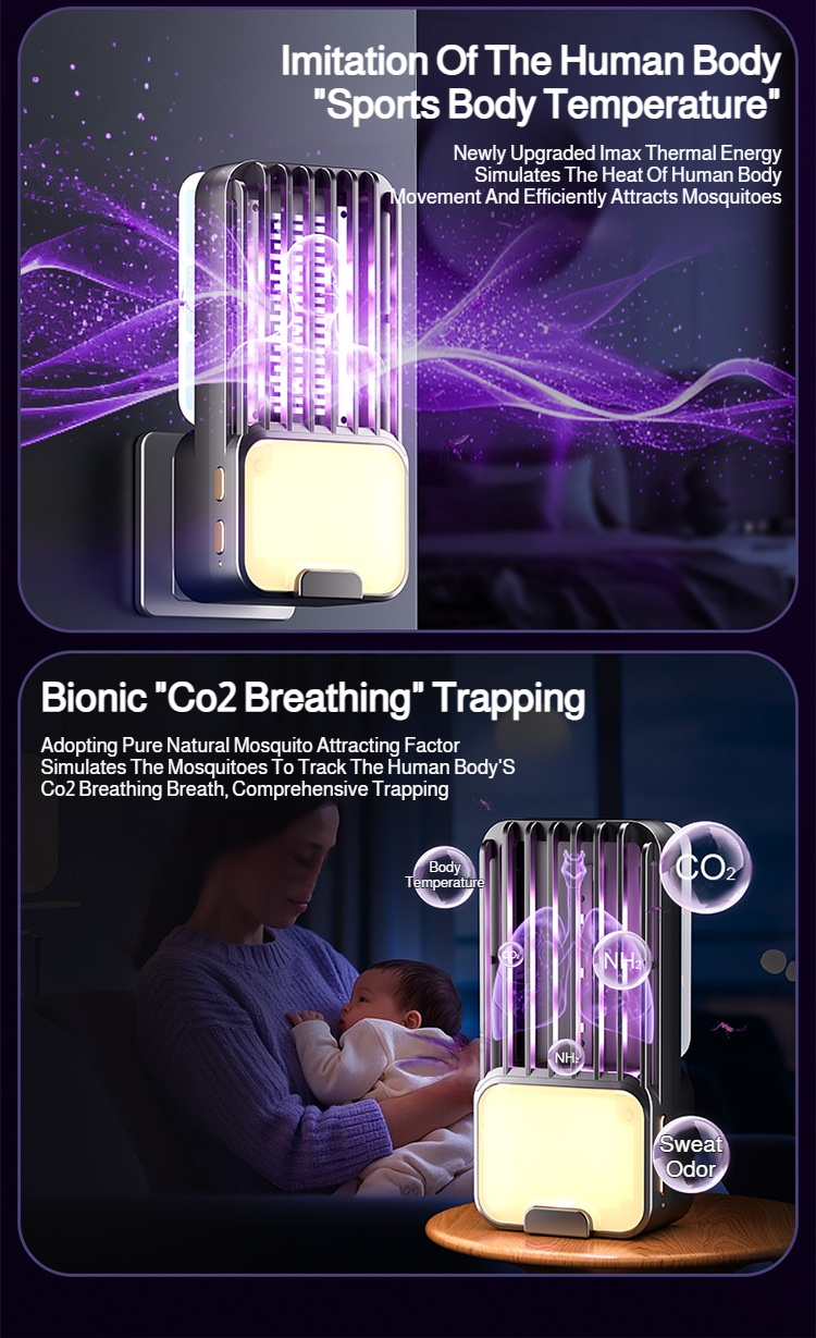 Safe Mosquito Lamp for Kids and Pets