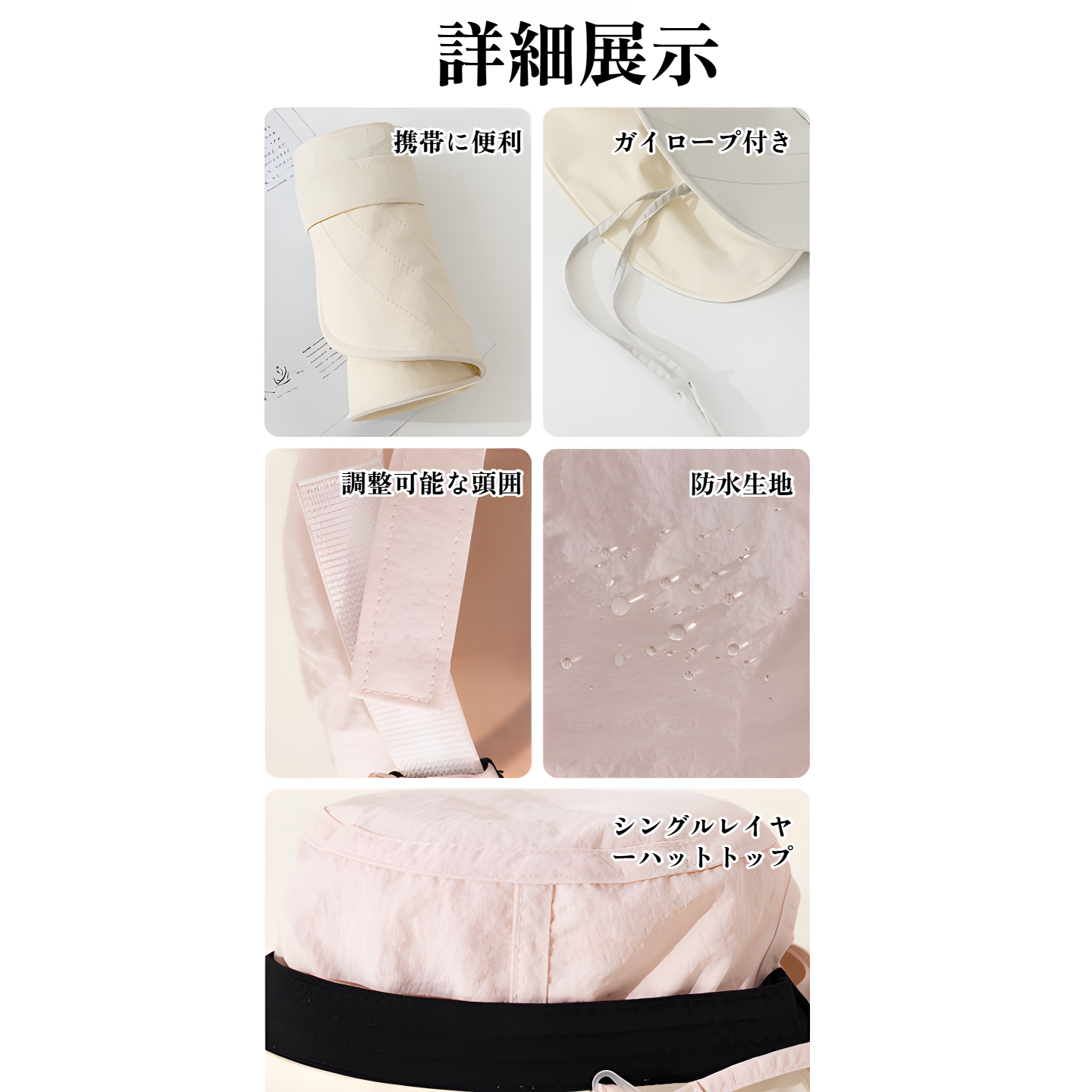 顔全体を保護するために長くて拡大したつば、ポニーテールのサンハット、サンハット、紫外線防止、新しい夏の速乾性帽子を結ぶことができます