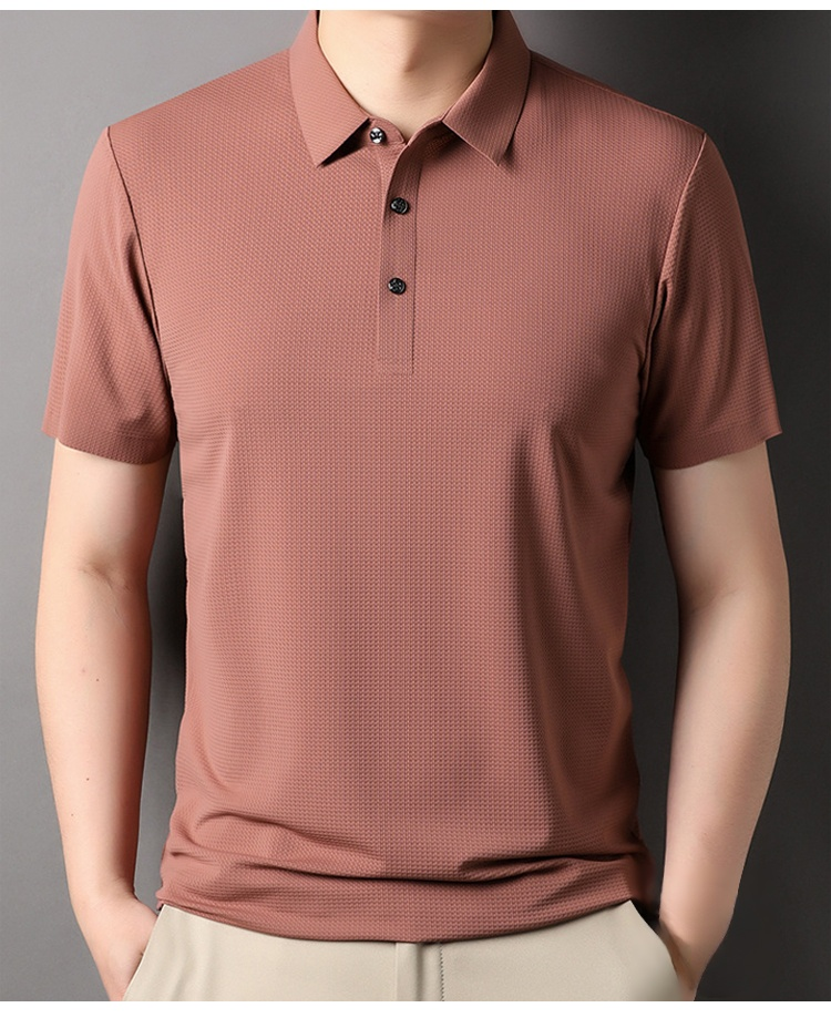 シンプルでスタイリッシュなメンズ涼感シャツ全体像