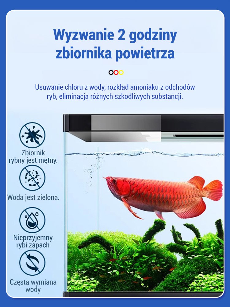 【Jednominutowe oczyszczanie wody】Skuteczne tabletki do oczyszczania wody w akwarium