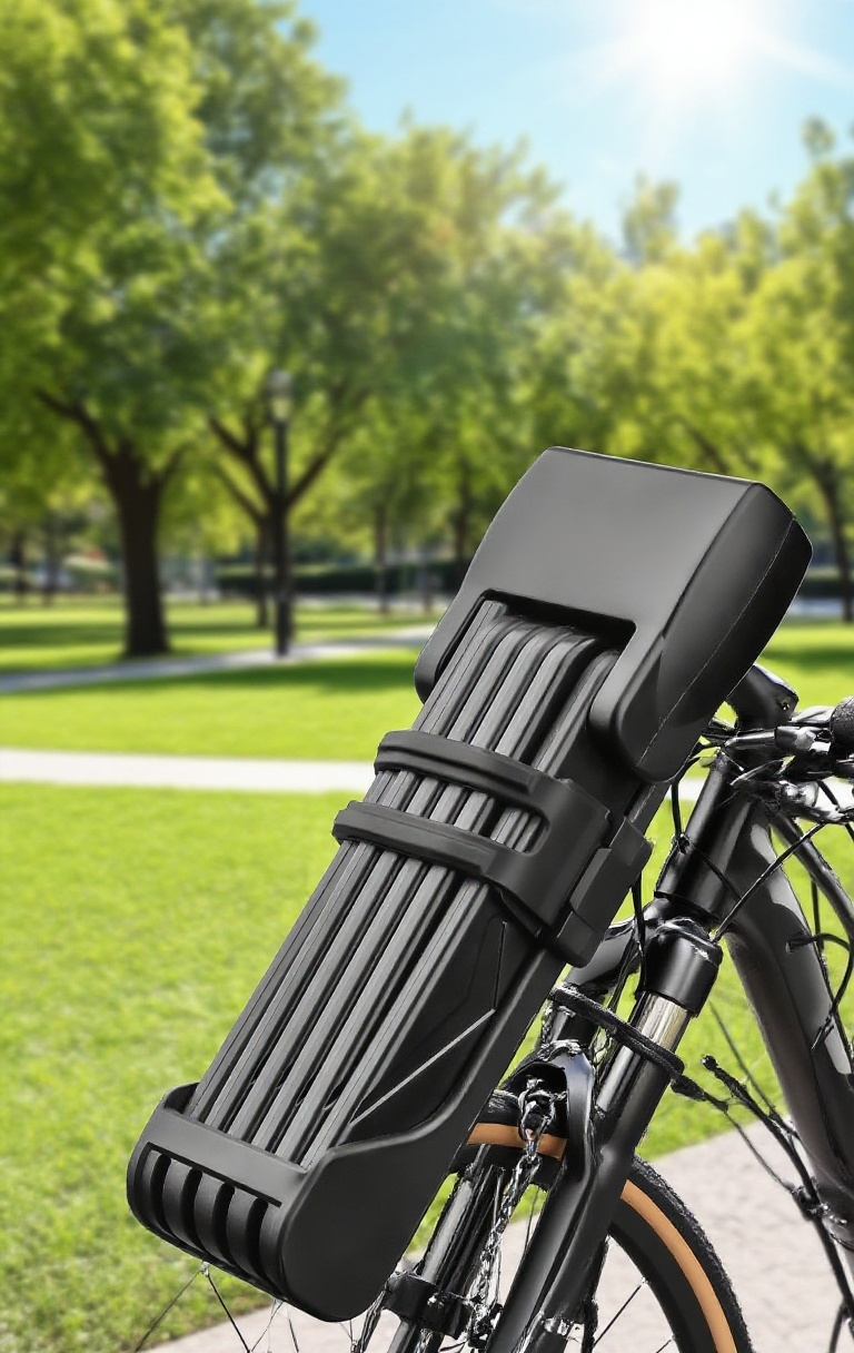 持ち運びに便利なコンパクト設計の盗難防止ロック