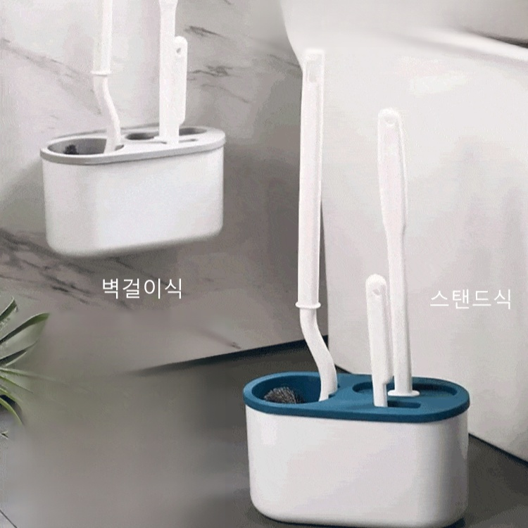 일본식 긴 손잡이 변기청소솔 세트