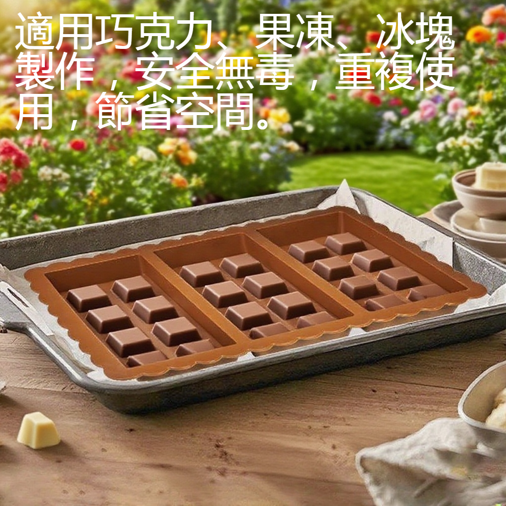 長方形矽膠巧克力模具
