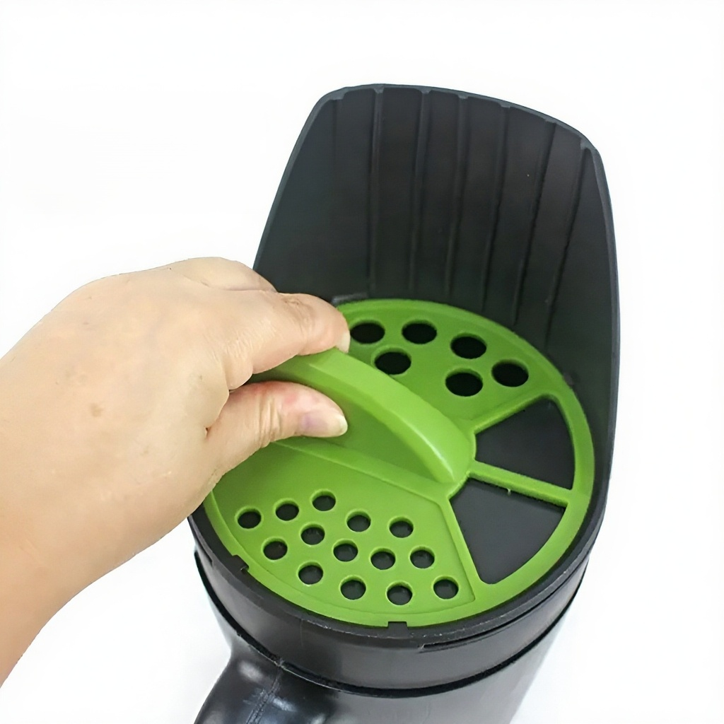 Garten Rasen Gemüse Saatgut Sämaschine Aussaattopf 2,5L Aussaattopf + Aussaatschaufel Gartenarbeit L