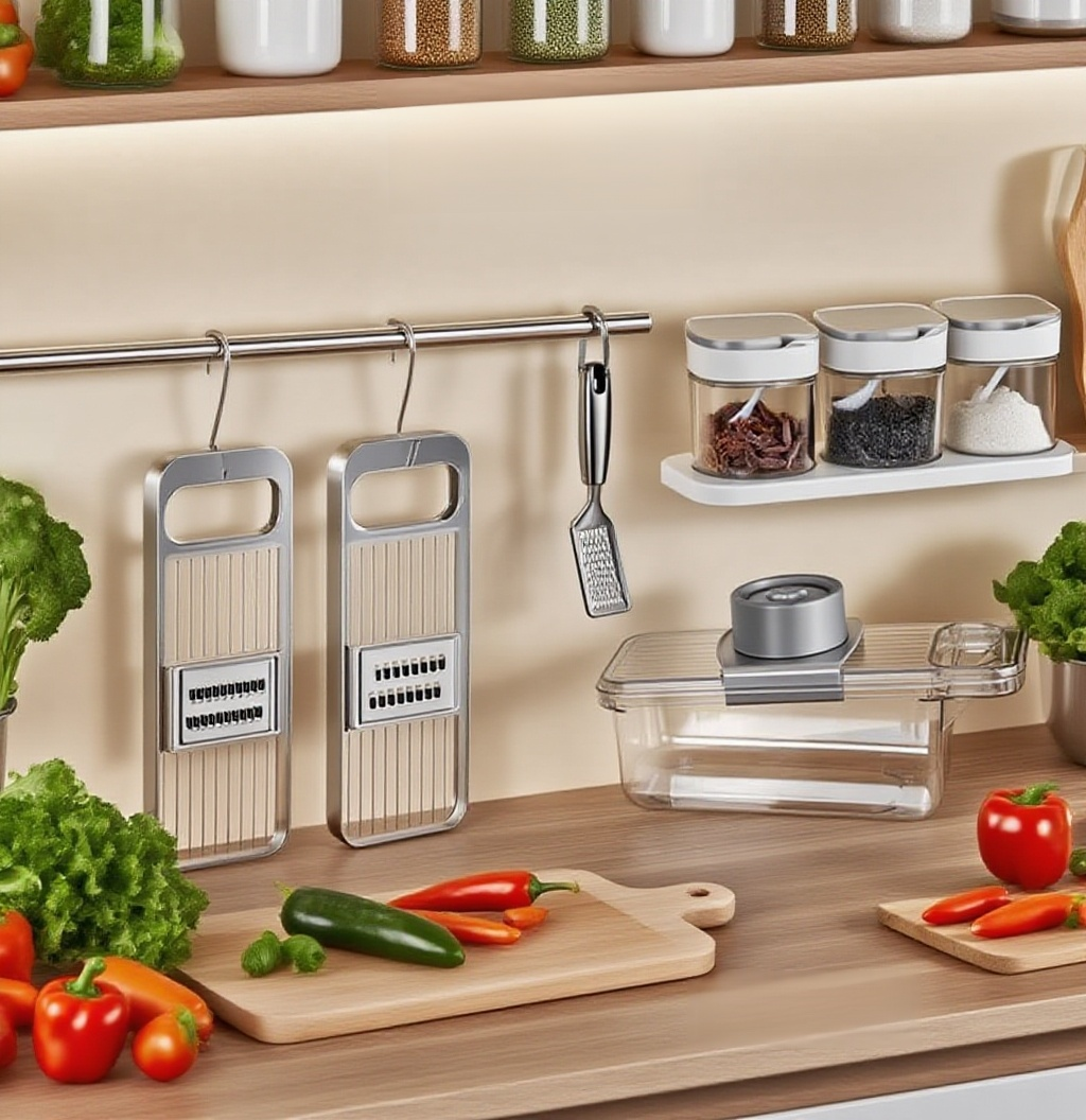 절편 신기로 채소 손질하기