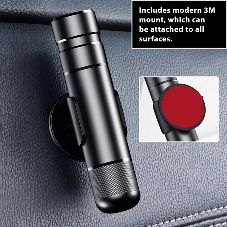 Two-in-One Car Safety Hammer