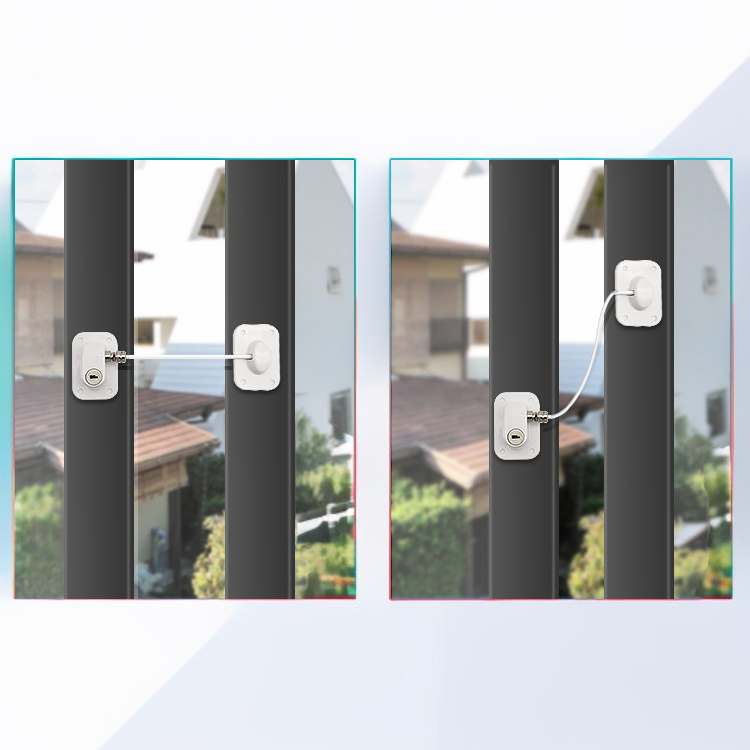 ベビーセーフティロック 多機能プッシュプルウィンドウリミッターラッチ 冷蔵庫ロックコード セキュリティロック ホット多機能安全ロック