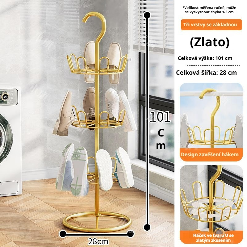 Věšák na sandály a boty pro venkovní použití