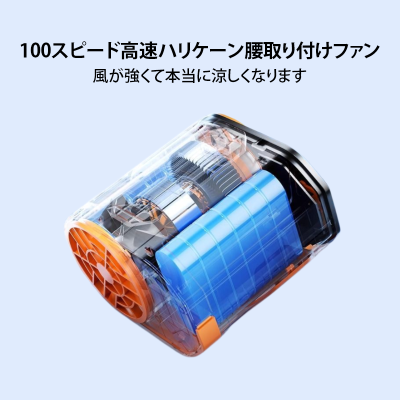 100スピード高速ハリケーン腰取り付けファン