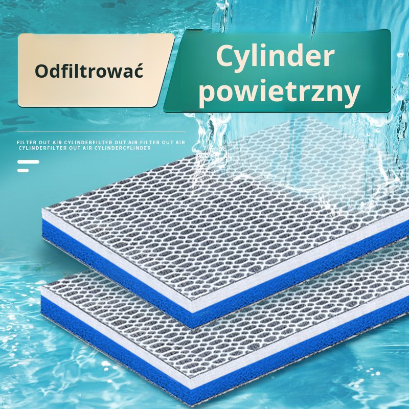 Bawełniany filtr do akwarium 8D materiał filtracyjny do akwarium o wysokiej gęstości biała gąbka fil