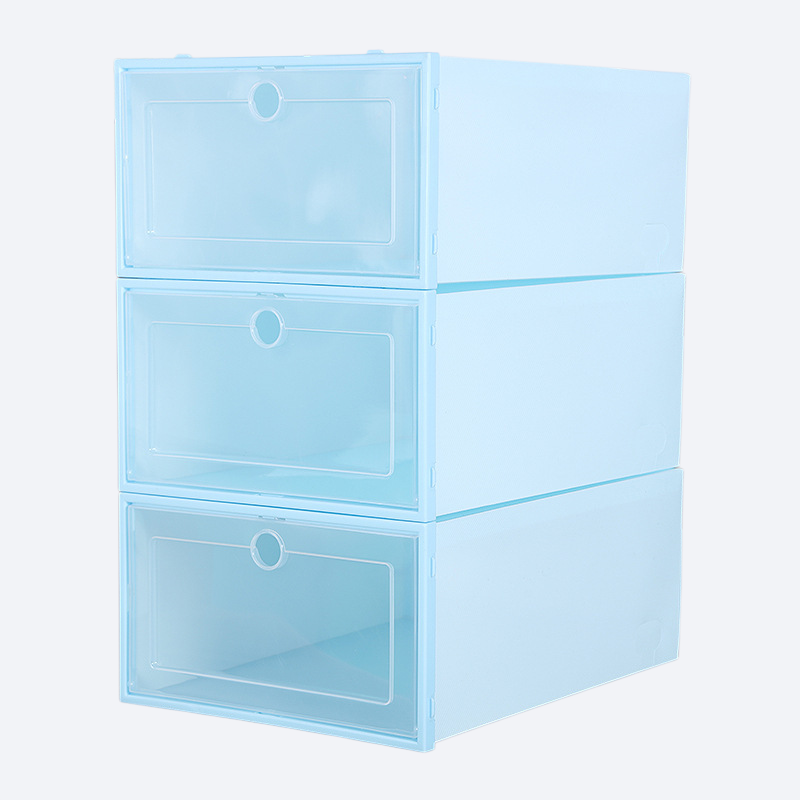 透明プラスチック収納シューズボックス