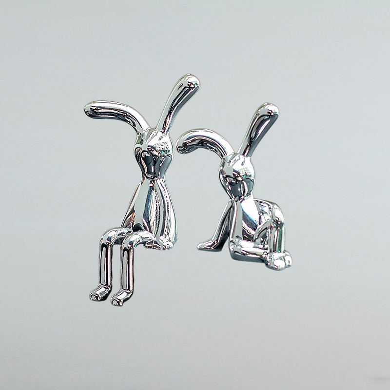 Electroplated rabbit ornament