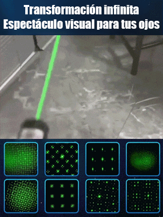 Láser de alta potencia con luz intensa de largo alcance.