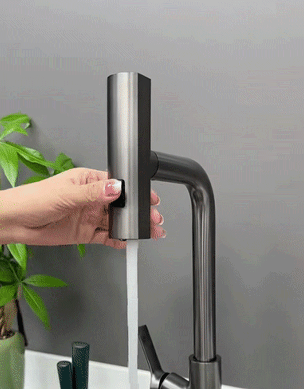 냉온 겸용 360°회전 만능 풀아웃 수도꼭지