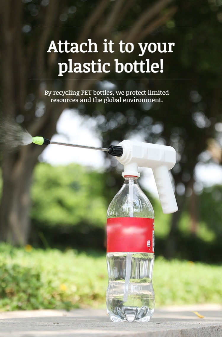 Household electric watering pot in use