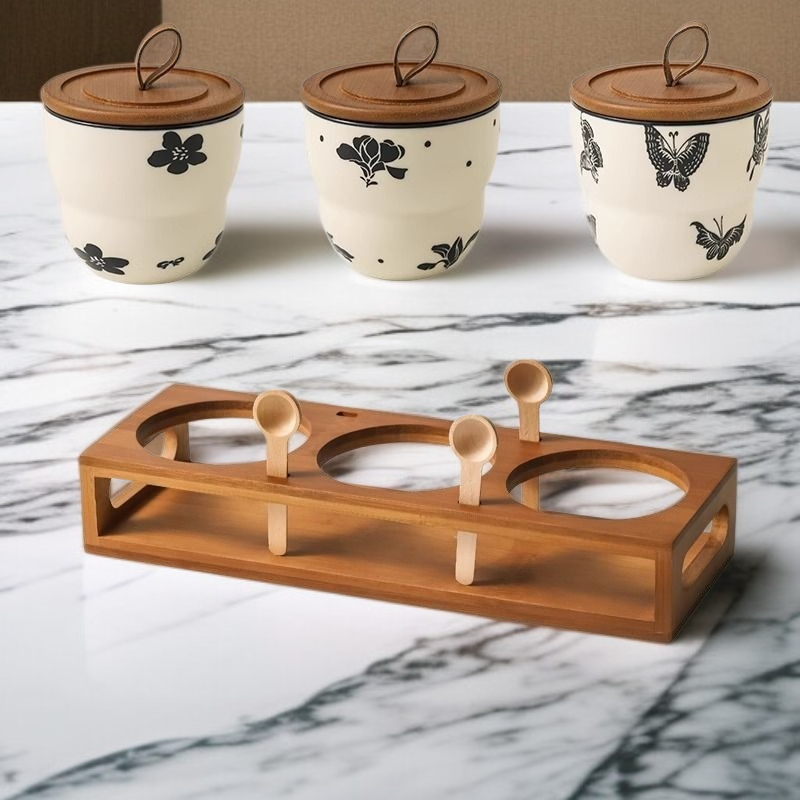 주방 내고온 세라믹 조미료 탱크 전체 이미지