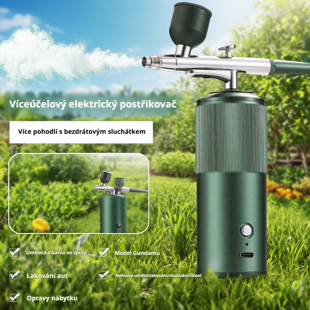 Přenosná ruční stříkací pistole na nehty – sada