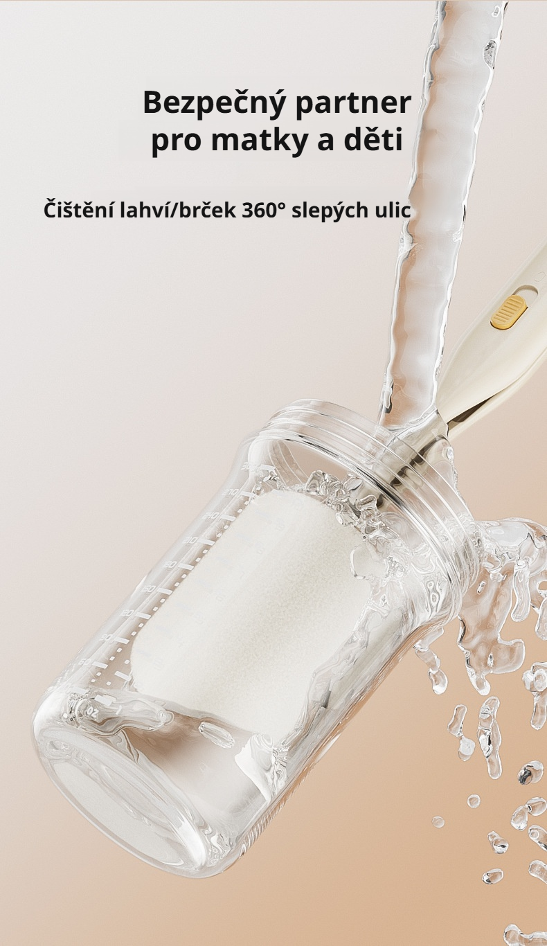 Detail dvojité hlavice kartáče na poháry