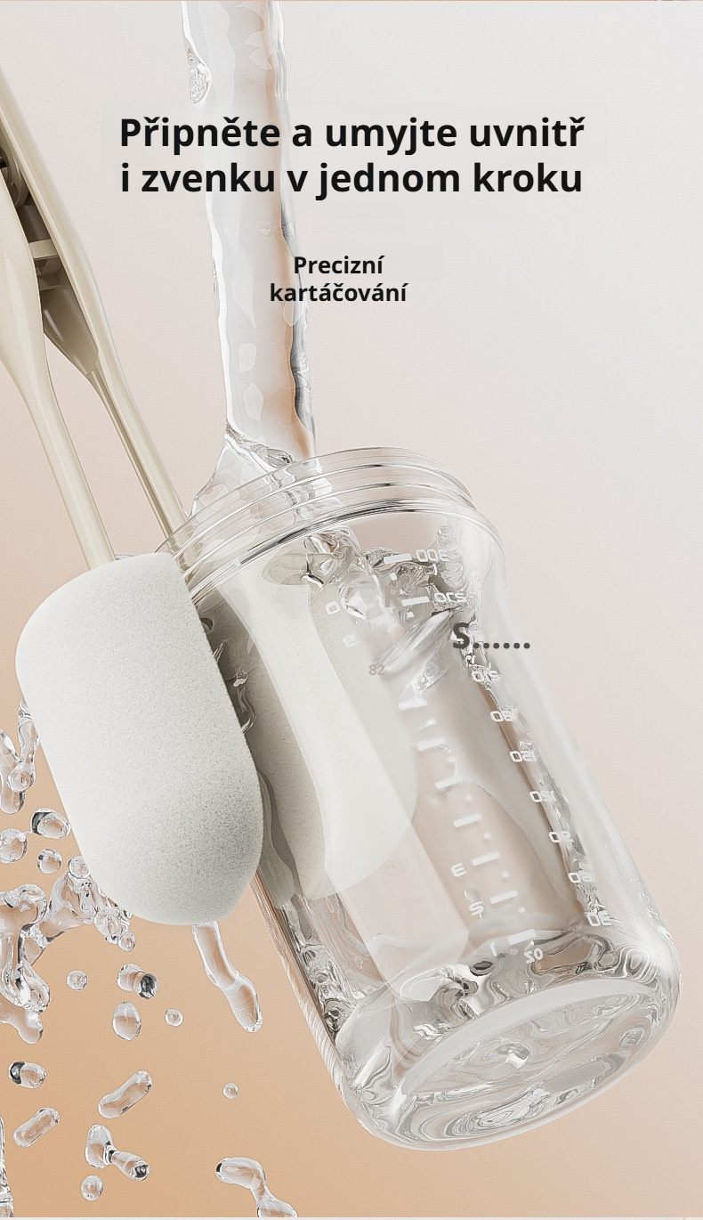 Speciální houba pro šetrné čištění sklenic