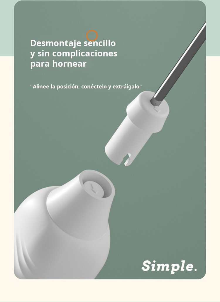 Espumador de leche compacto y recargable